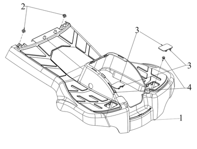 Running Board Diagram and Parts List for CC30E (33BA27JDB10)(2023) Cub Cadet Lawn Tractor Accessories